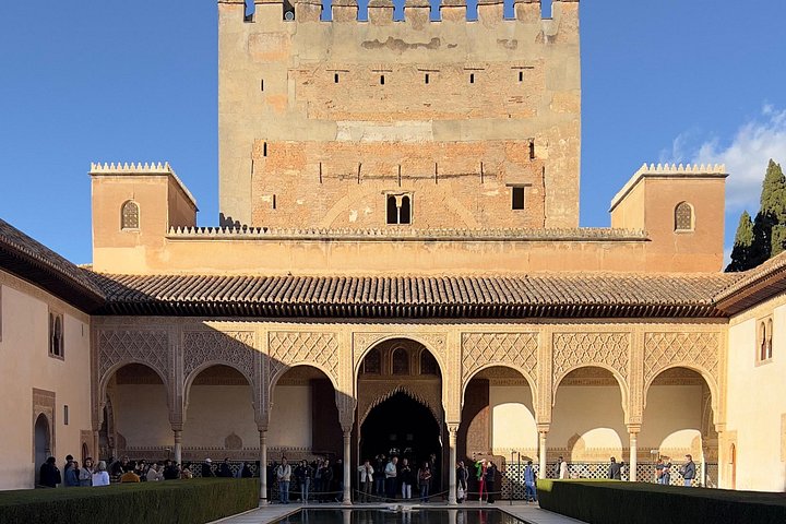 Comares Tower above the arcaded Court of the Myrtles and its reflecting pool